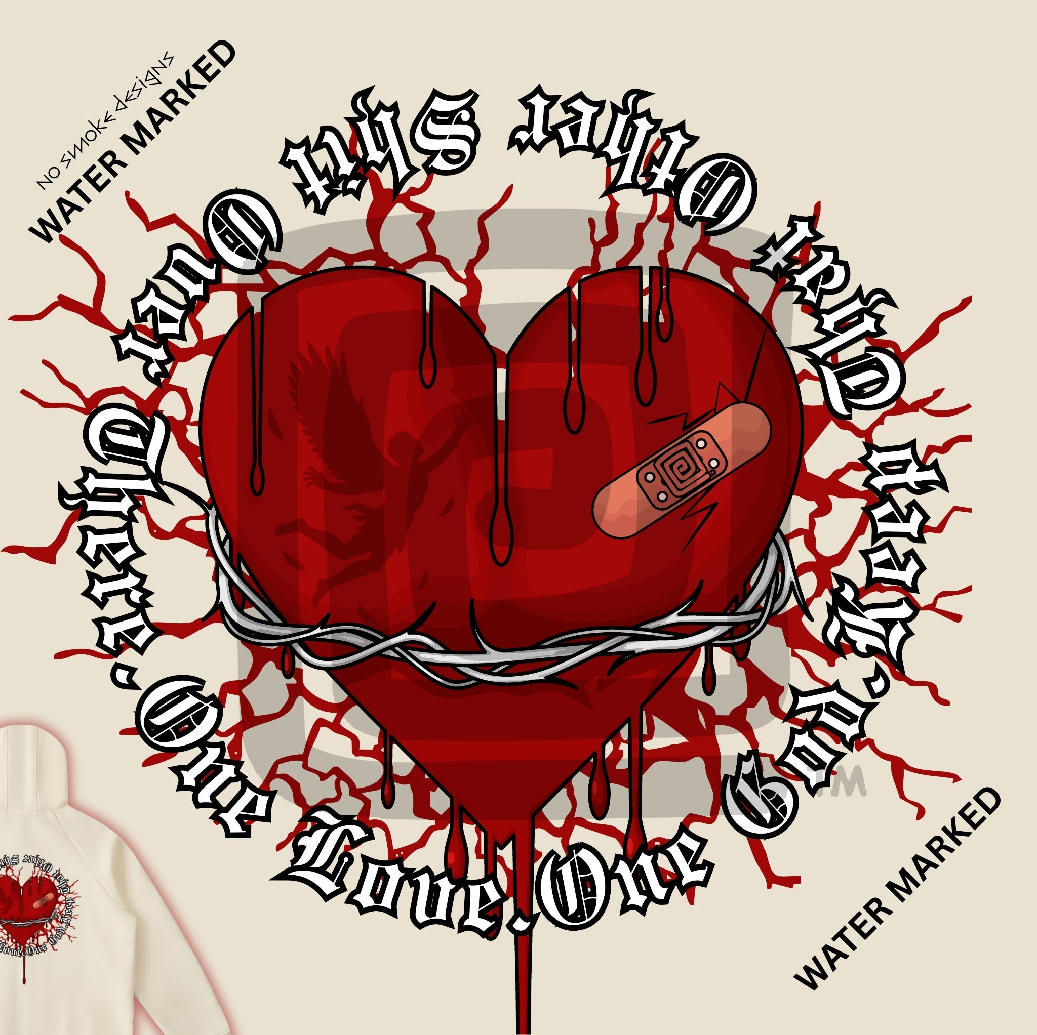 ONE LOVE  -ZipUp Hoodie